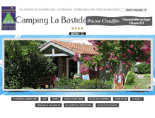 Tablet Screenshot of camping-la-bastide.com